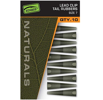 Fox Edges Natural Lead Clip Tail Rubbers