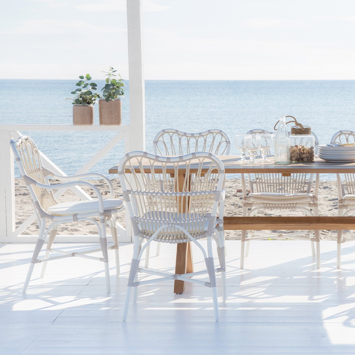 Margret chair Exterior dove white Sika Design - 3