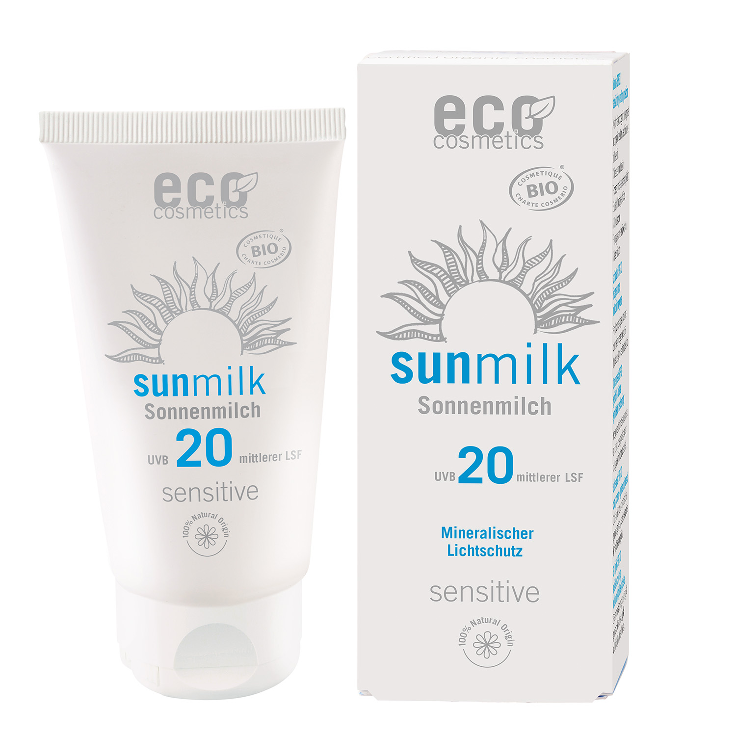 Sun Milk SPF 20 Sensitive 75ml x4, EKO