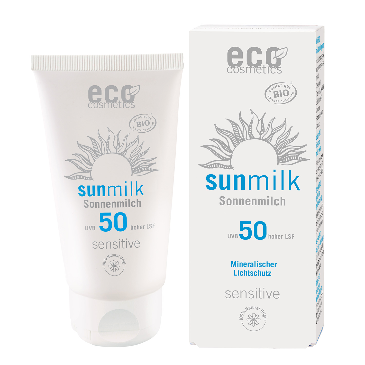 Sun Milk SPF 50 Sensitive 75ml x4, EKO