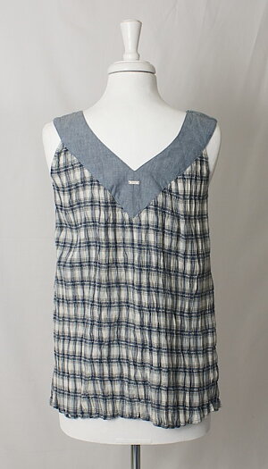 Pulz Jeans - Ärmlös Top Snerle Blue 