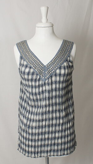 Pulz Jeans - Ärmlös Top Snerle Blue 