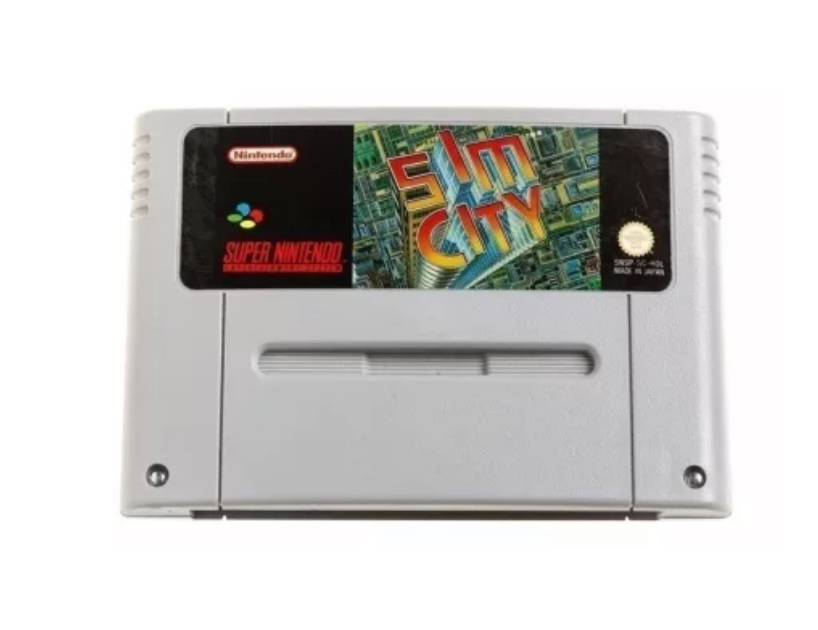 Sim City - tysk text - SNES
