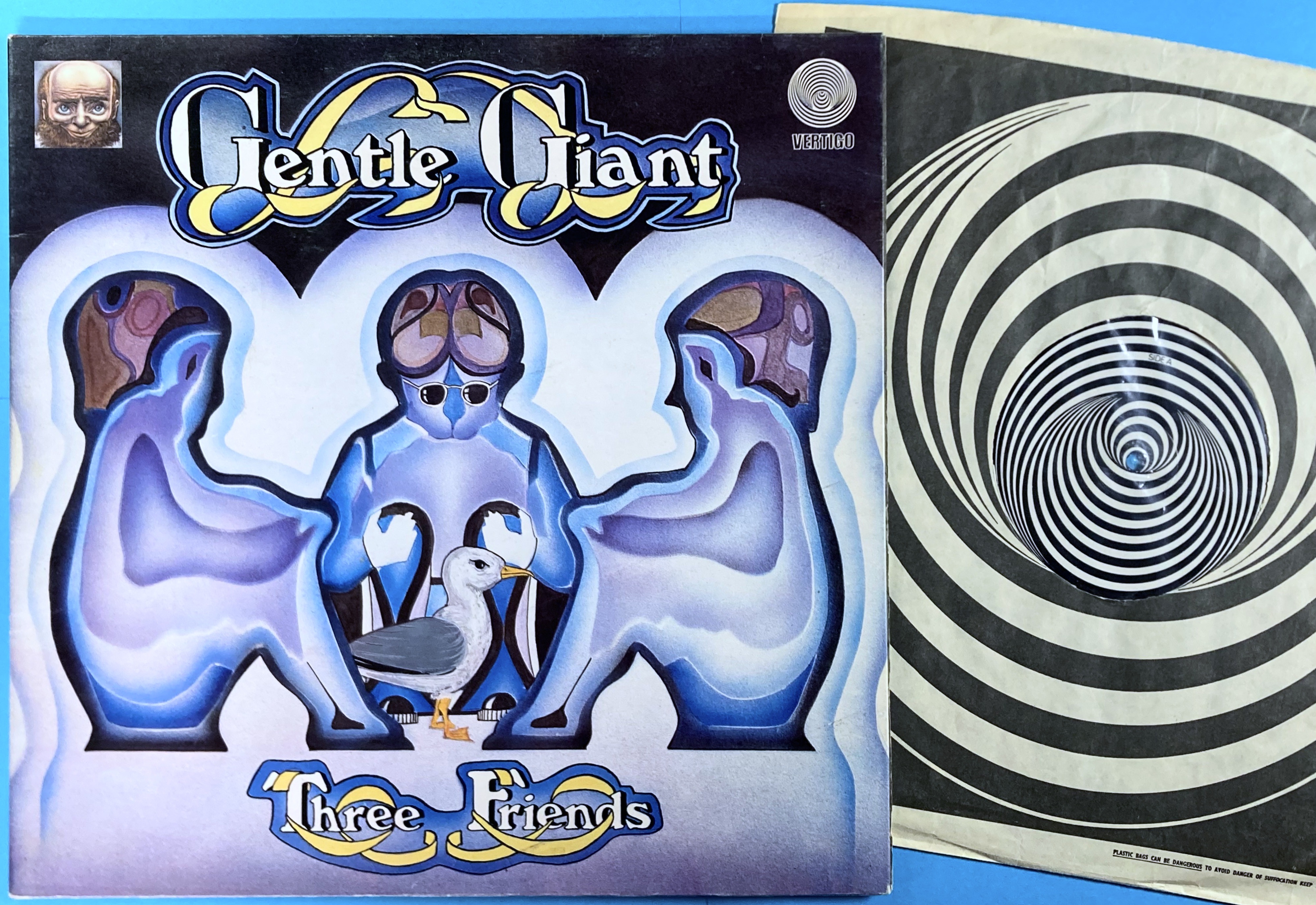 GENTLE GIANT - Three friends UK-orig Vertigo LP 1972
