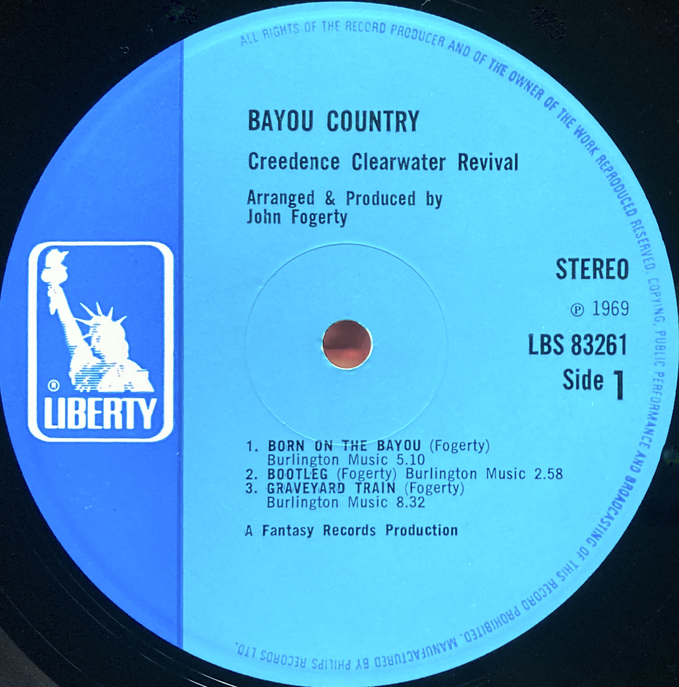 CREEDENCE CLEARWATER REVIVAL - Bayou country UK-orig LP 1969 - 4