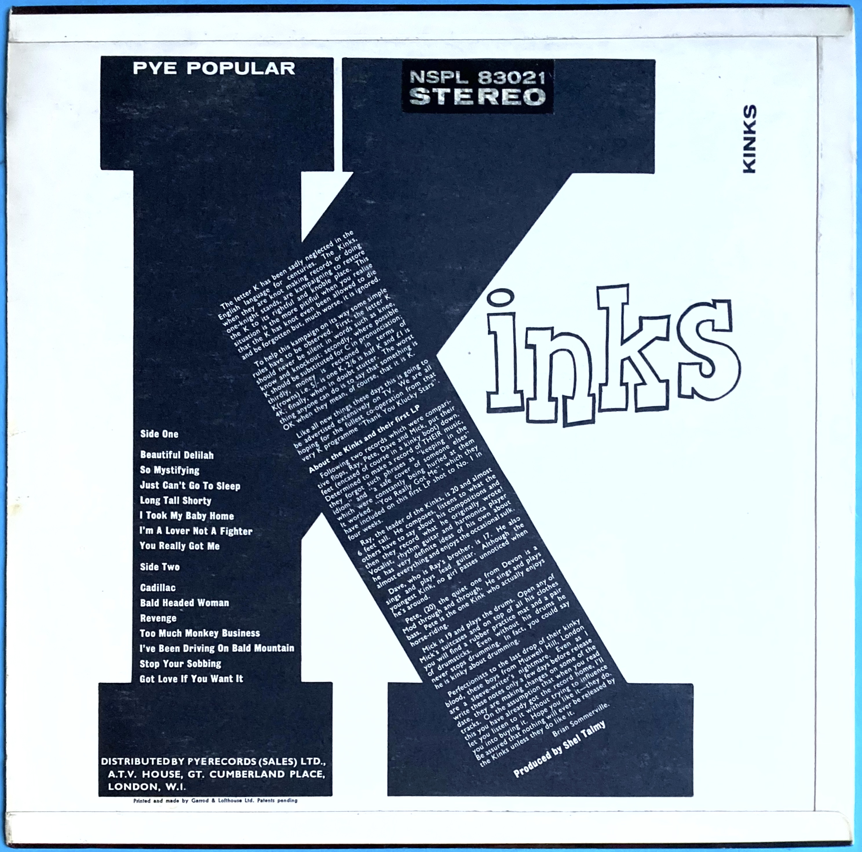 KINKS - "same" UK-orig Stereo LP 1964 - 2