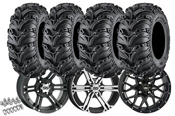 Hjulsats ATV 12" Aluminiumfälg +  ITP Mud Lite® II Däck