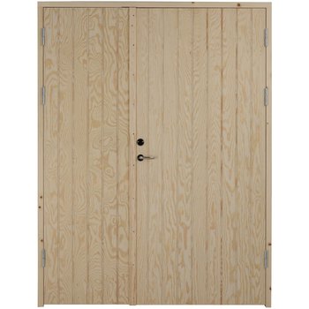 Tofløyet boddør med loddrette spor, kort leveringstid
