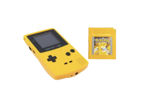 Gameboy Color + Pokemon Gul yellow