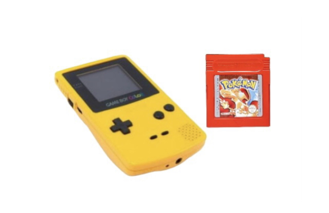 Gameboy Color + Pokemon Röd Red
