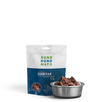 Sund Hundmat hundgodis - frystorkade Oxbitar 60 gr