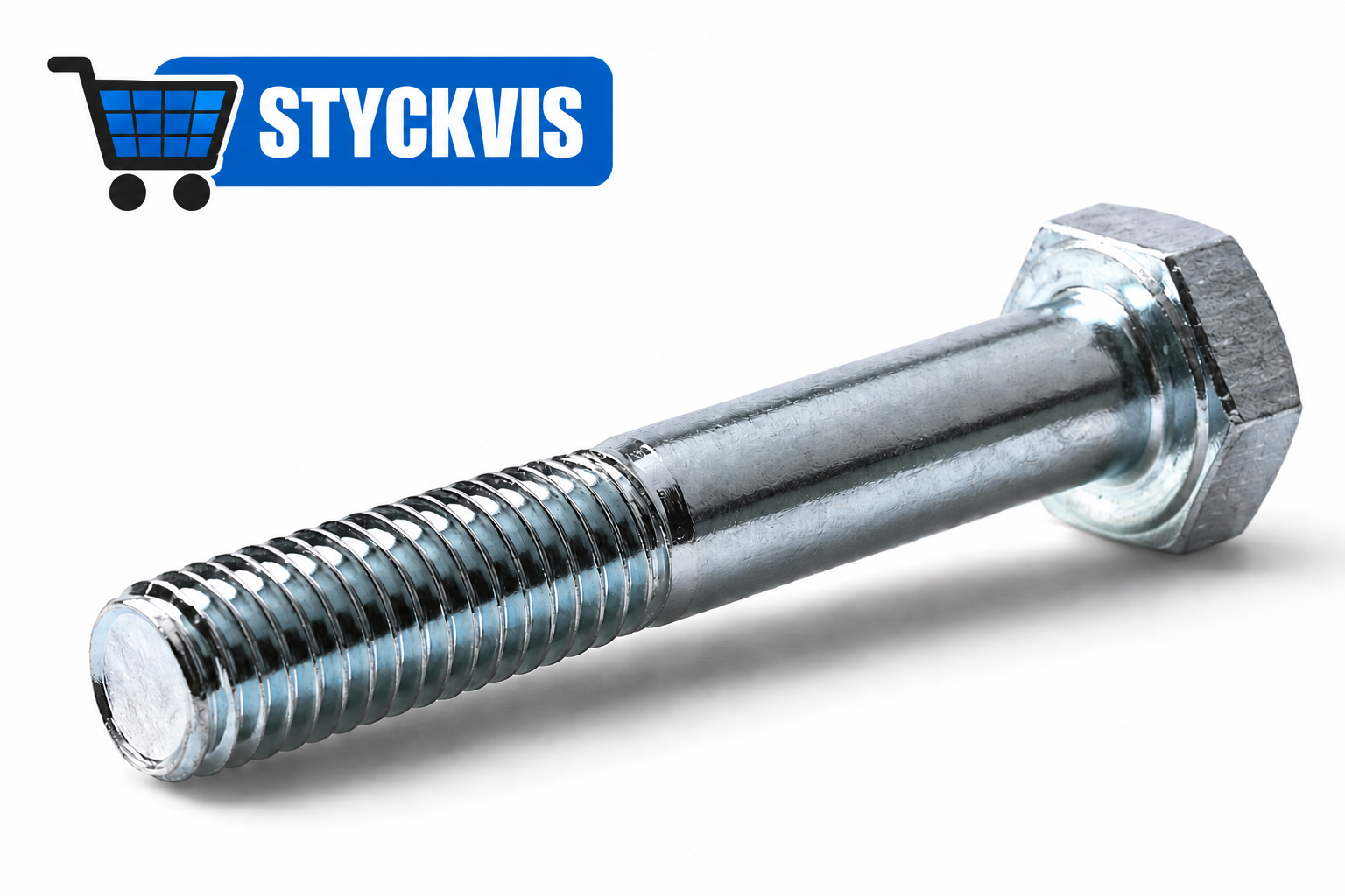 Sekskantet bolt ISO 4014 blankgalvanisert FZB