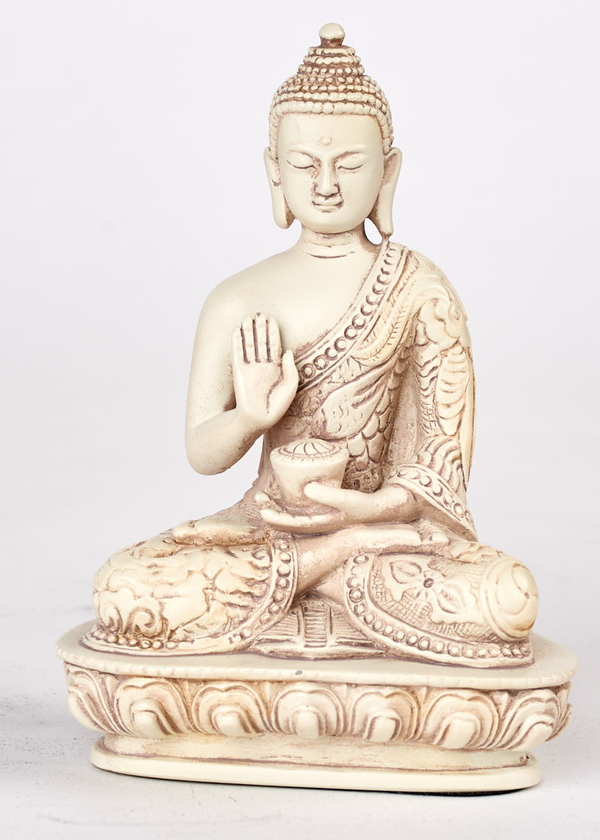 Buddha 13 Cm - Sten Finish - No Fear