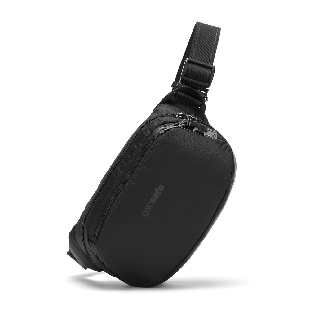 Stöldsäker midjeväska - PACSAFE V Anti-Theft Hip Pack Black - 2