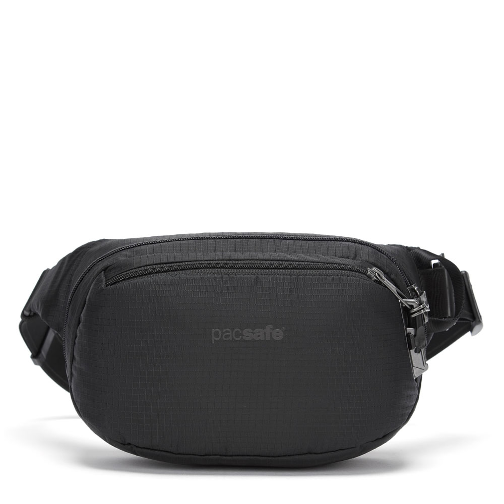 Stöldsäker midjeväska - PACSAFE V Anti-Theft Hip Pack Black - 3