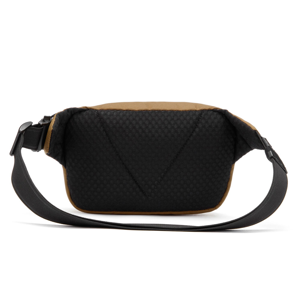 Stöldsäker midjeväska - PACSAFE Vibe 100  Recycled Anti-Theft Hip Pack Tan - 3
