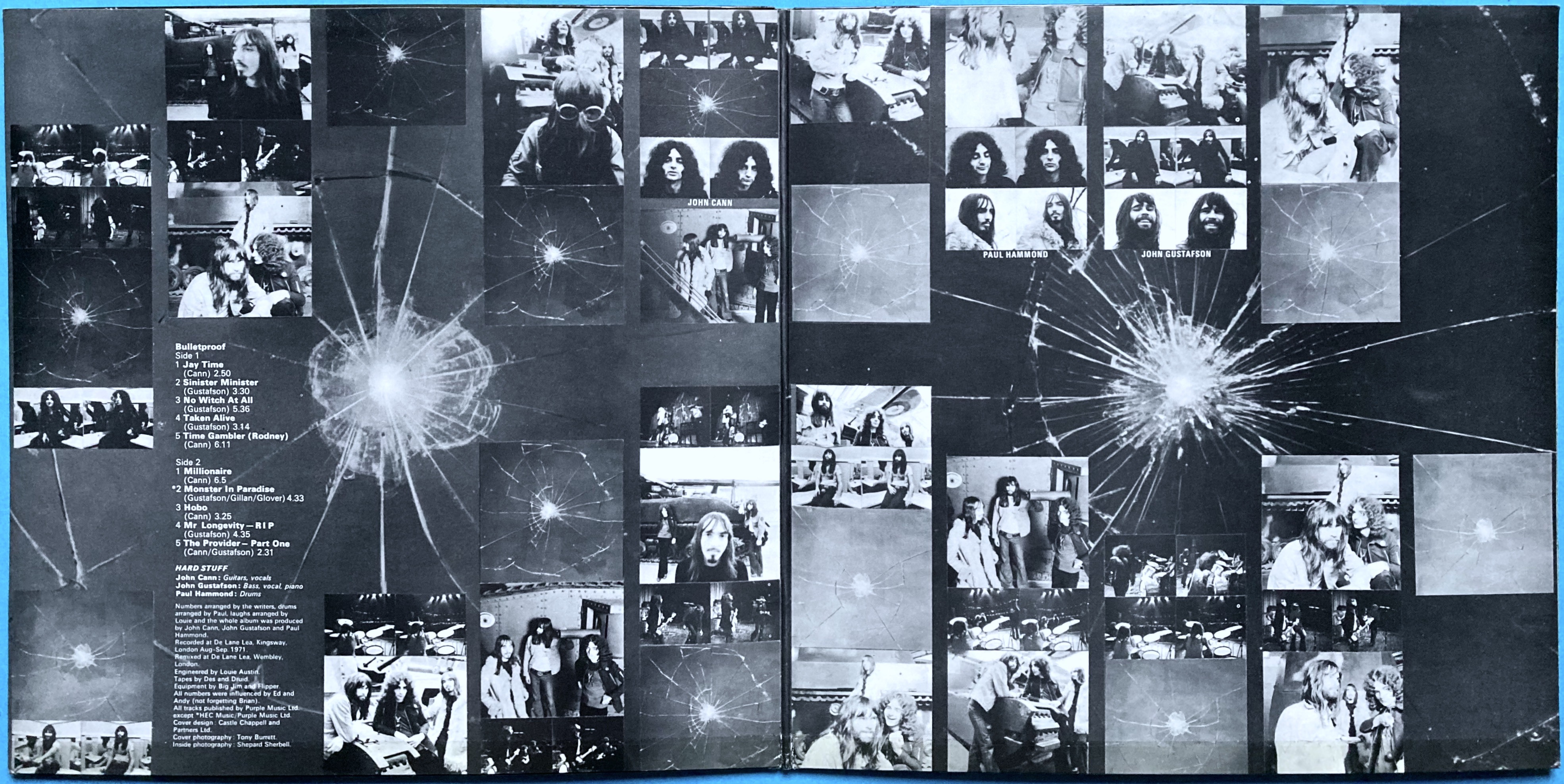 HARD STUFF - Bulletproof UK-orig LP 1972 - 3