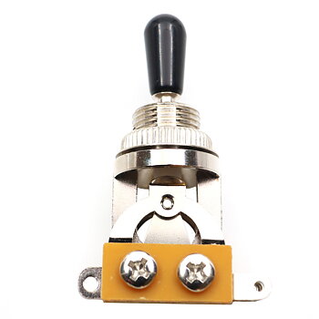 3-Way "Les Paul" Toggle Switch Chrome (Black tip)