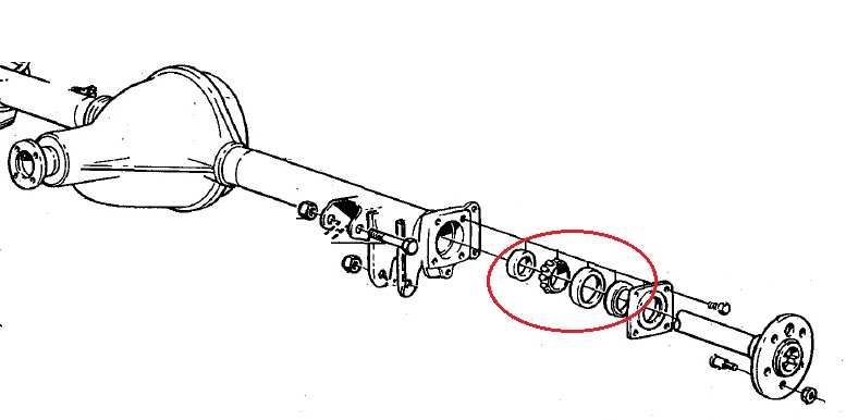 Wheel bearing kit rear 140 -69 - 2