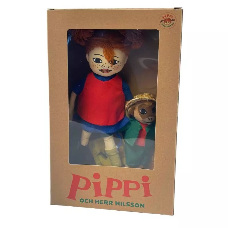 Pippi Långstrump & Herr Nilsson Dockor (Presentförpackning) - 2