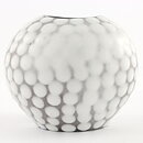 Ingrid Atterberg (Västkust 1943) Swelling Vase with White Dots 9 cm