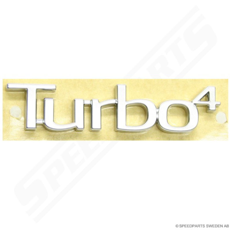 Emblem "Turbo4" Rear