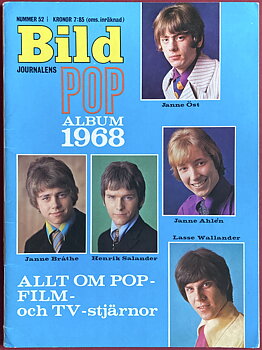 BILDJOURNALENS POP ALBUM 1968 - HOUNDS omslag