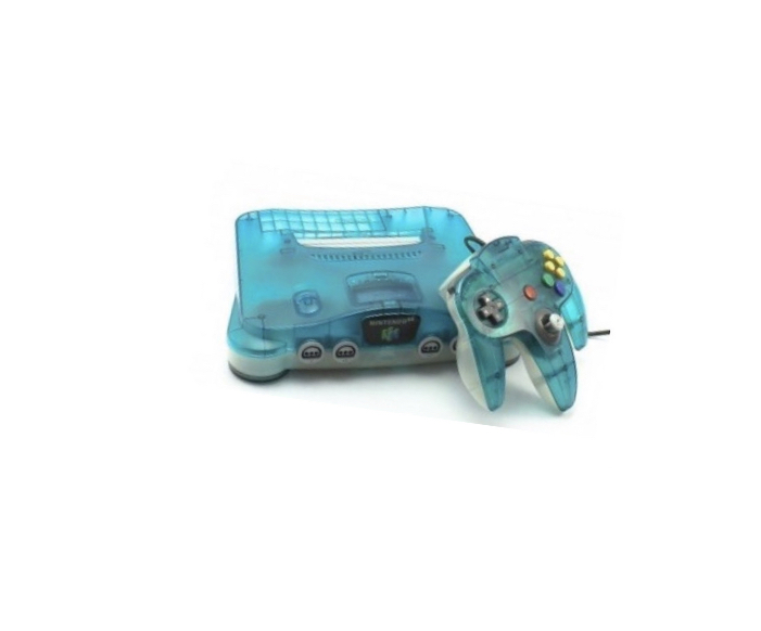 Nintendo 64 konsol Clear Blue / White & en original handkontroll (PAL)