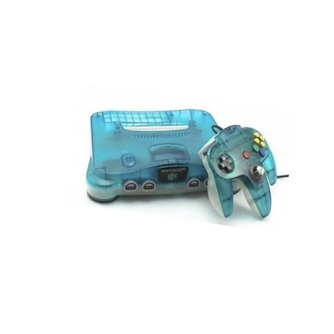 Nintendo 64 konsol Clear Blue / White & en original handkontroll (PAL)
