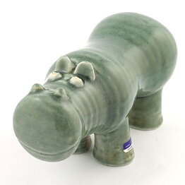 Lisa Larson (Large Zoo 1965) Honest Hippo (Green) 18/9 cm (1)