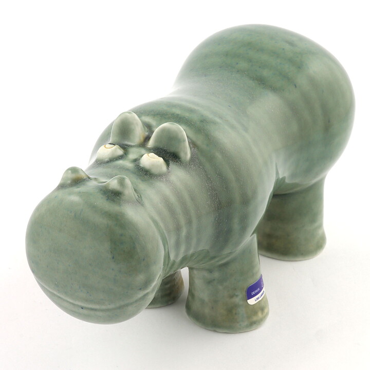 Lisa Larson (Large Zoo 1965) Honest Hippo (Green) 18/9 cm (1)