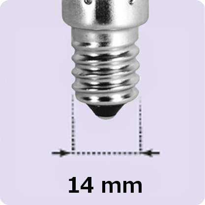ampoule électrique douille E14 25W 230V ø 25mm L 55mm 360663