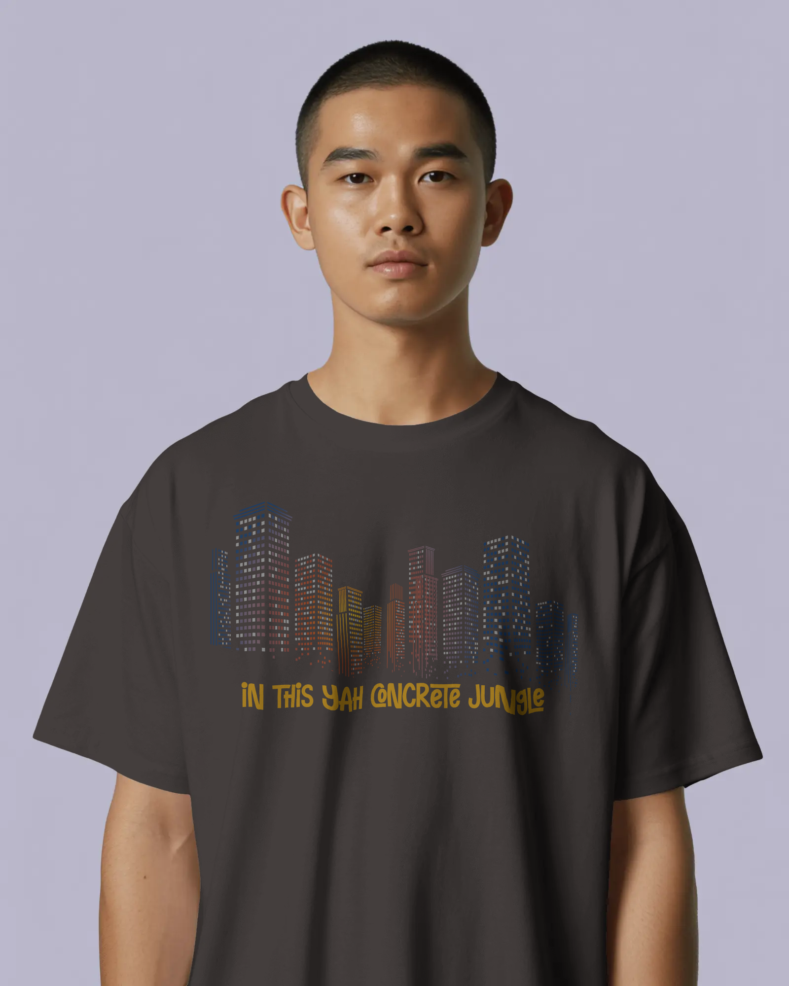 Concrete Jungle T-shirt Dark Chocolate