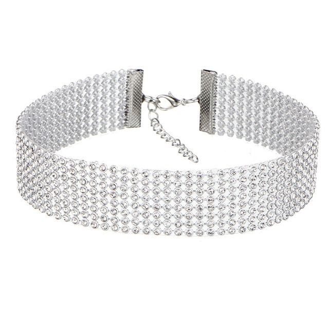 Halsband "Rhinestone Choker" - 5