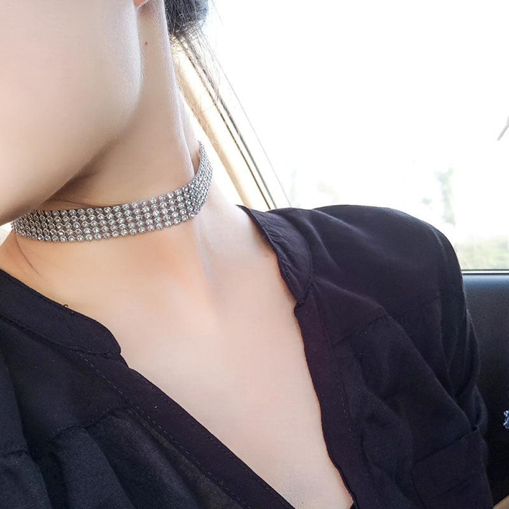 Halsband "Rhinestone Choker" - 2