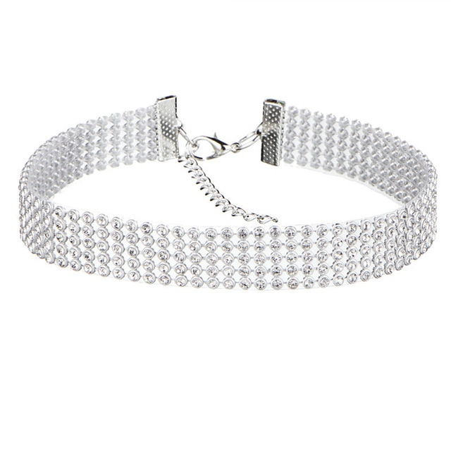 Halsband "Rhinestone Choker" - 4