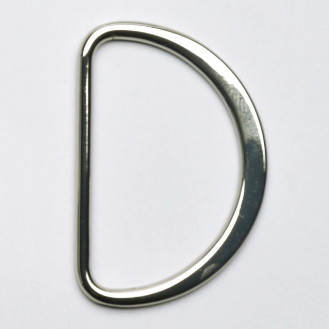 D-ring - Flat - Silver (30mm)