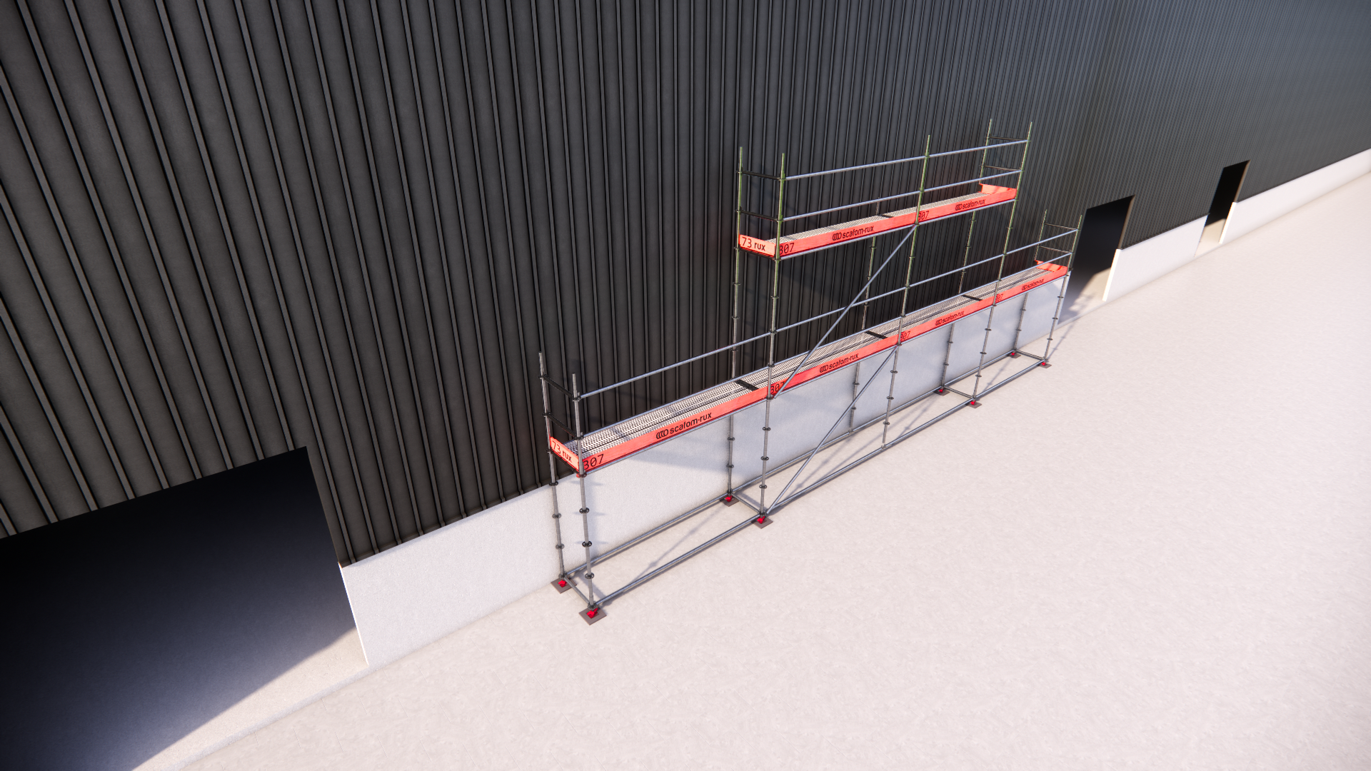 Modulställningspaket  (12 x 4m + gaveltopp) - 2