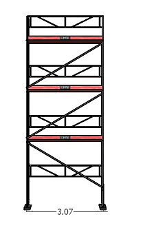 Ramställningspaket  (3x8m)