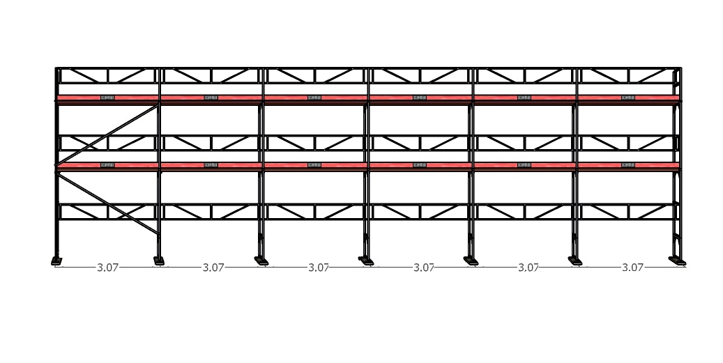 Ramställningspaket  (18x6m)