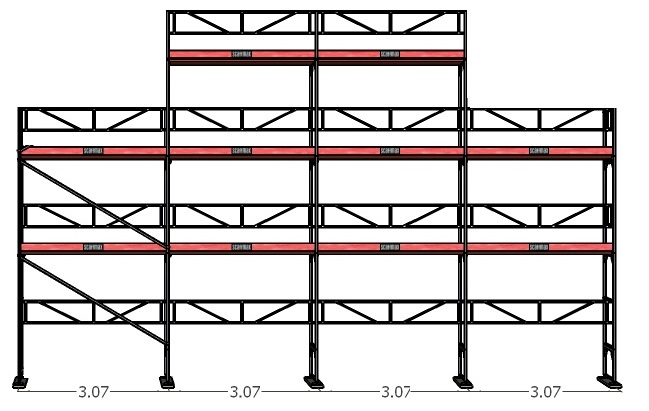Runkoteline (12x6m + kaksoispää)