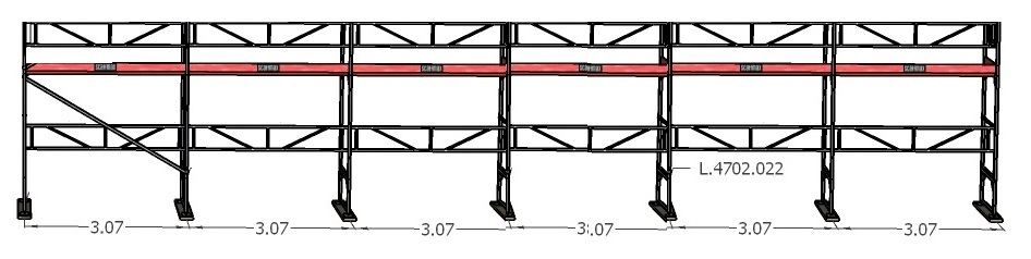 Ramställningspaket  (18 x 4m)