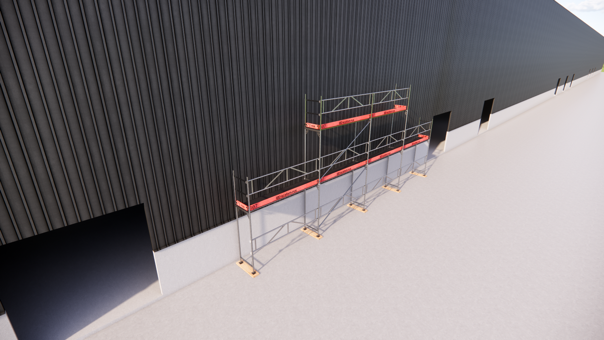 Ramställningspaket  (12x4m + dubbel topp) - 4