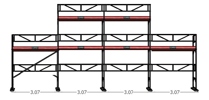 Ramställningspaket  (12x4m + dubbel topp)