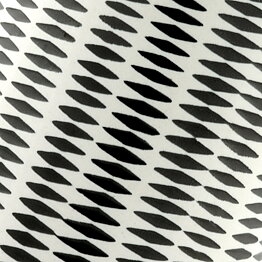 Stig Lindberg (Domino 1954) Black/White Cylinder Vase with Geometric Decor 15 cm