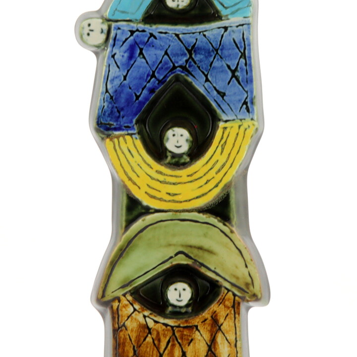 リサラーソン  Harlekinシリーズ  アクロバッティックな人の陶板  44cm  1960年