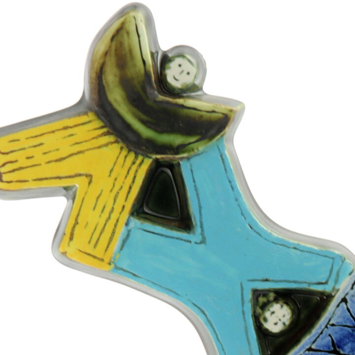 リサラーソン  Harlekinシリーズ  アクロバッティックな人の陶板  44cm  1960年