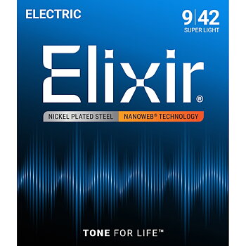Elixir Nanoweb Electric Guitar Strings 009-042