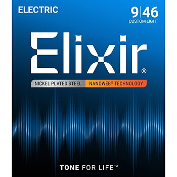 Elixir Nanoweb Electric Guitar Strings 009-046