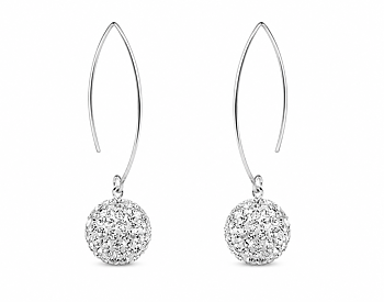 Earrings Silver & Swarovski- crystals